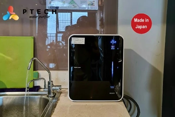 Lắp đặt máy điện giải tạo nước ion kiềm Trim Ion Grace